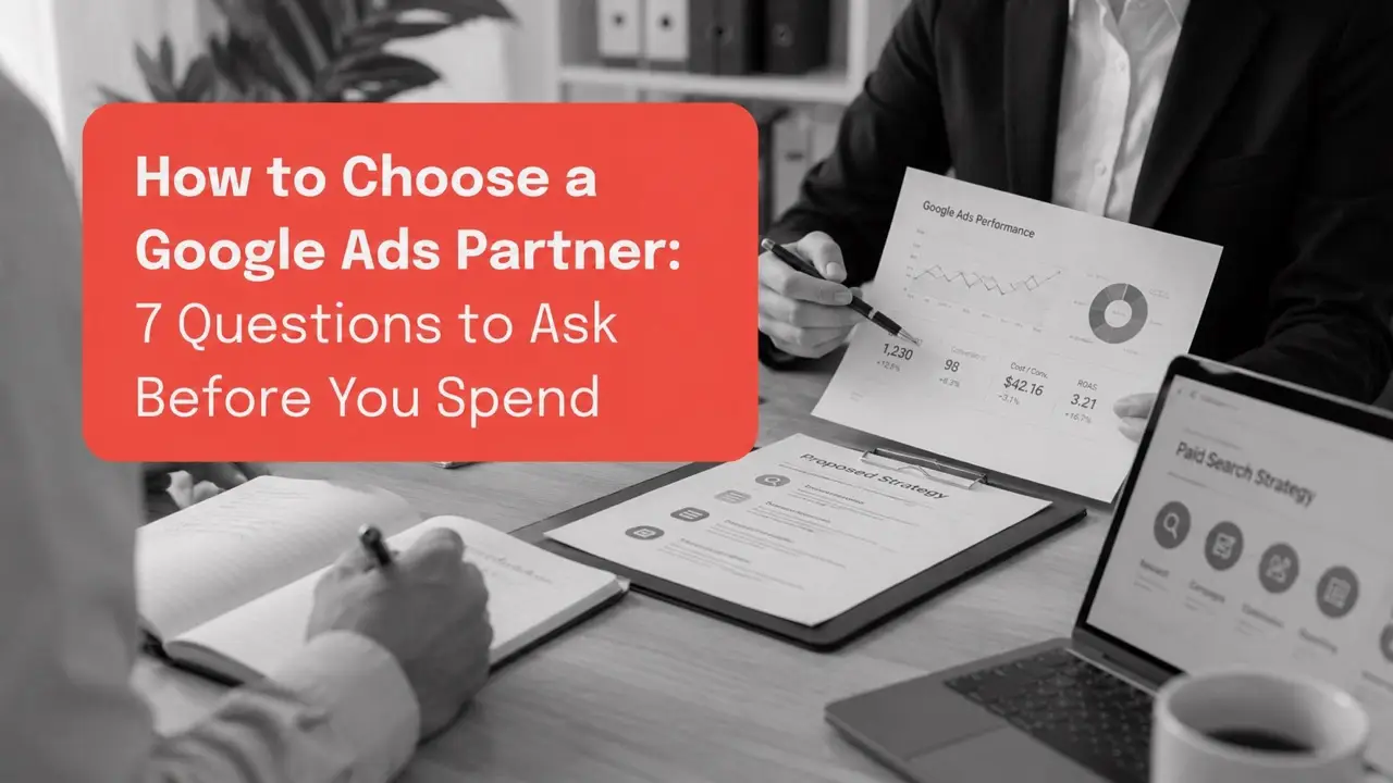 How to Choose a Google Ads Partner Large